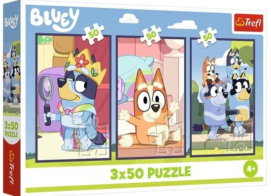 Puzzle 3x50 Rodina Bluey