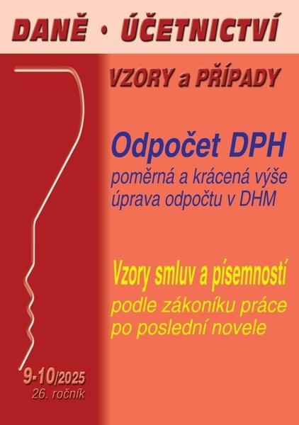 Daně, účetnictví, vzory a případy 9-10/2025