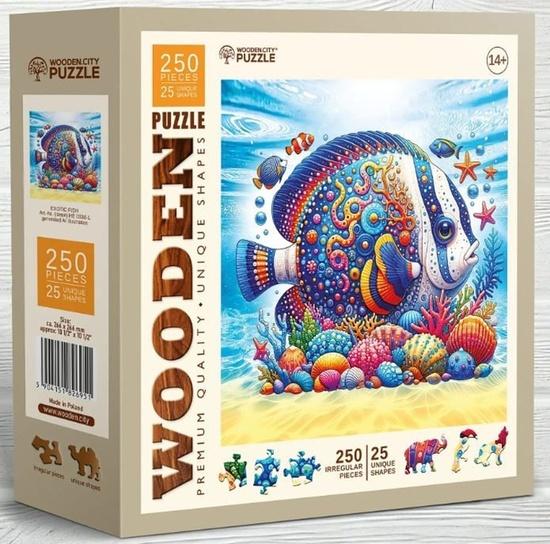 Dřevěné puzzle Exotická ryba 250 dílků