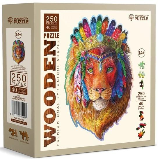 Dřevěné puzzle Mystický lev 250 dílků