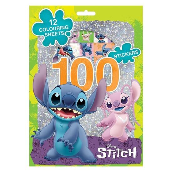 Jiri Models 100 samolepek s omalovánkovými listy Lilo & Stitch