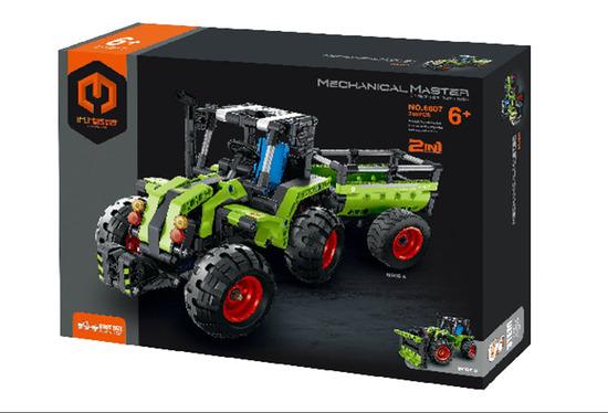 Stavebnice Traktor/Traktor s Valníkem 2v1