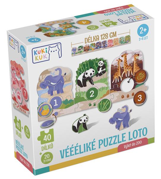 Véééliké puzzle loto Výlet do ZOO