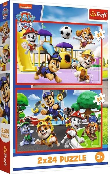 Puzzle Tlapková patrola Zábavný psí den