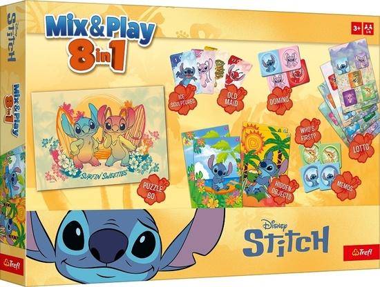 Mix & Play 8v1 STITCH společenské hry v krabici