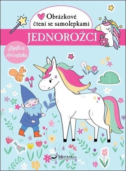Jednorožci Obrázkové čtení se samolepkami