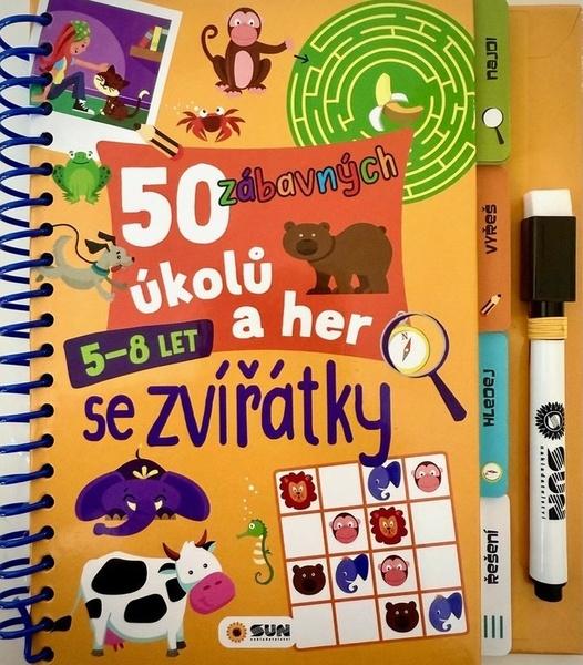 50 zábavných úkolů a her se zvířátky - 9788076874978