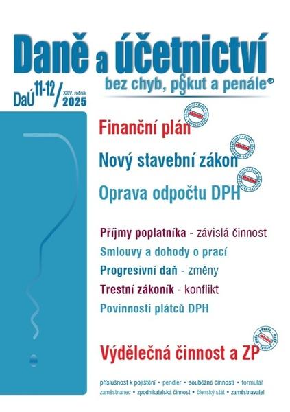Daně a účetnictví bez chyb, pokut a penále 11-12/2025