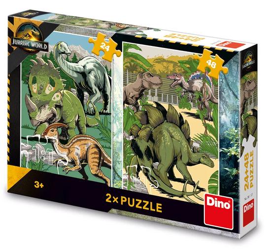 Dino Jurský svět Puzzle 24+48 dílků