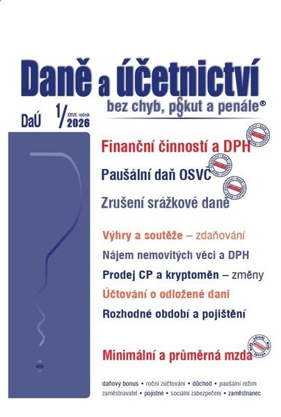 Daně a účetnictví bez chyb, pokut a penále 1/2026