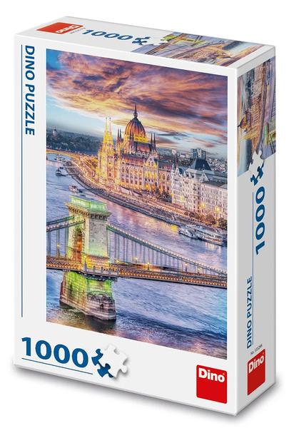 Puzzle DINO Budapešť Řetězový most 1000 dílků