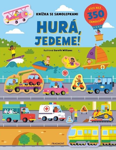Knížka se samolepkami Hurá, jedeme!