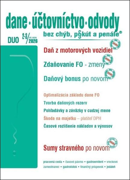 DUO Dane, účtovníctvo, odvody bez chýb, pokút a penále