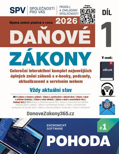 Daňové zákony 2026 (Díl 1.) - -