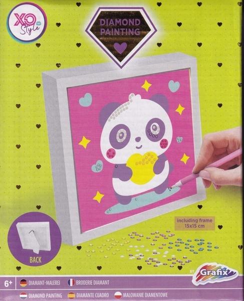 Diamantové malování - Panda 15 x 15 cm