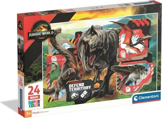 CLEMENTONI puzzle Jurský svět MAXI 24 dílků