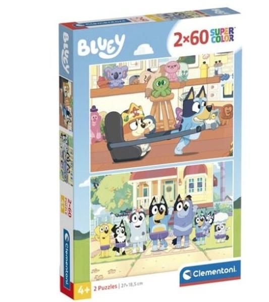 CLEMENTONI Puzzle Bluey 2x60 dílků