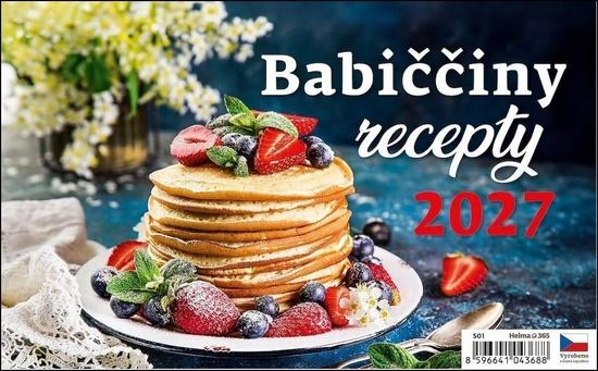 Stolní kalendář 2027 Helma Babiččiny recepty