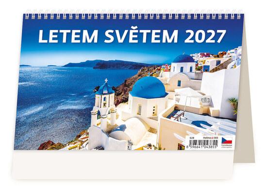 Stolní kalendář 2027 Helma Letem světem