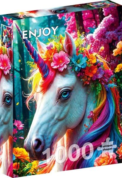 Enjoy puzzle Květinový jednorožec 1000 dílků