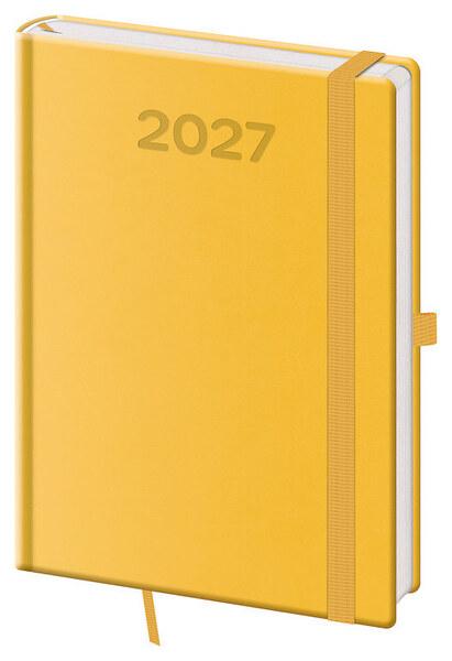 Denní diář 2027 Helma A5 Print Pop žlutý
