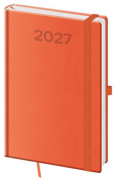 Týdenní diář 2027 Helma A5 Print Pop oranžový