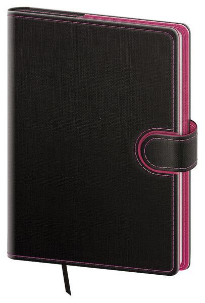 Týdenní diář 2027 Helma A5 Flip antracit/magenta