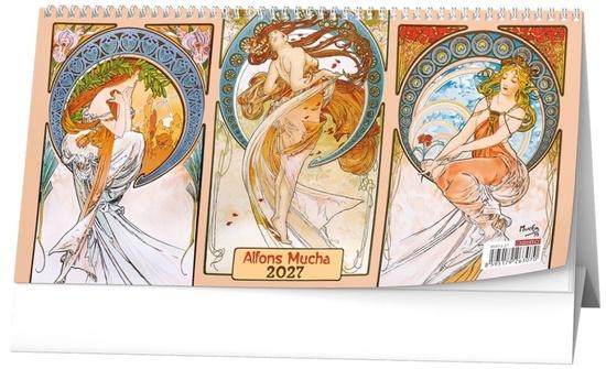 Stolní kalendář 2027 Baloušek čtrnáctidenní Alfons Mucha