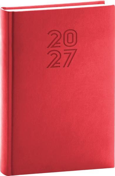 Kapesní diář 2027 A6 Print Pop šedý