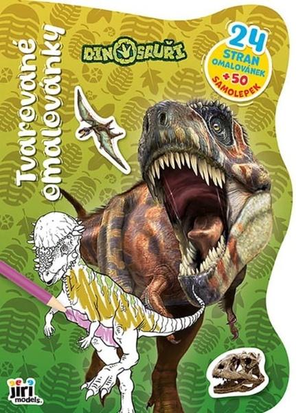 Tvarované omalovánky dinosauři - 1 kus