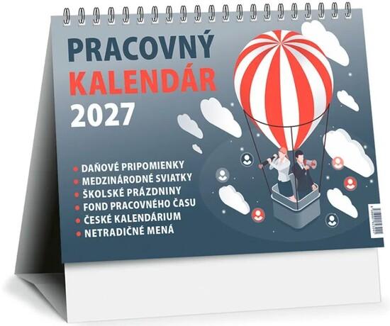 Stolový Pracovný kalendár 2026 (riadkový)